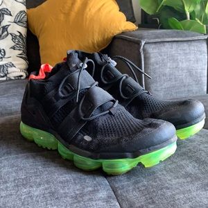 Nike VaporMax Running Shoes Neon Green and Black